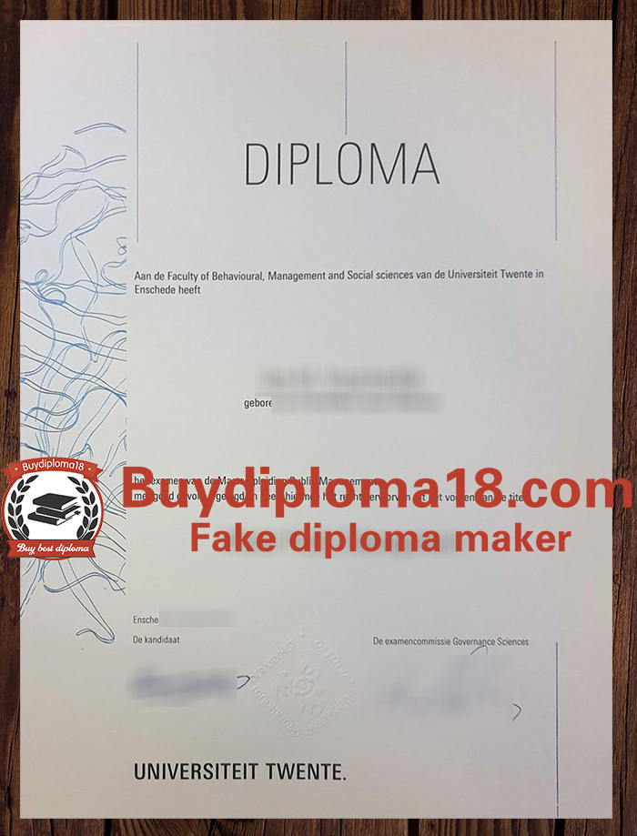 University of Twente diploma University of Twente diploma