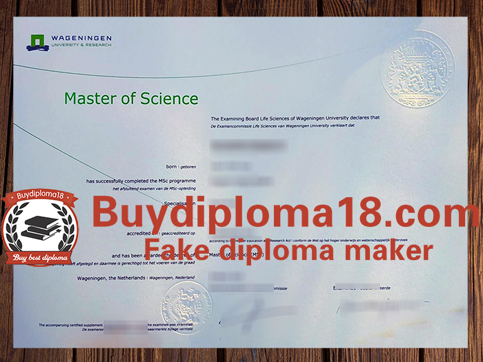Wageningen University & Research degree Wageningen University & Research degree
