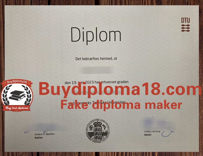 Danmarks Tekniske Universitet diploma Danmarks Tekniske Universitet diploma