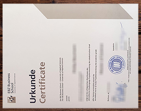 EBZ Business School Urkunde