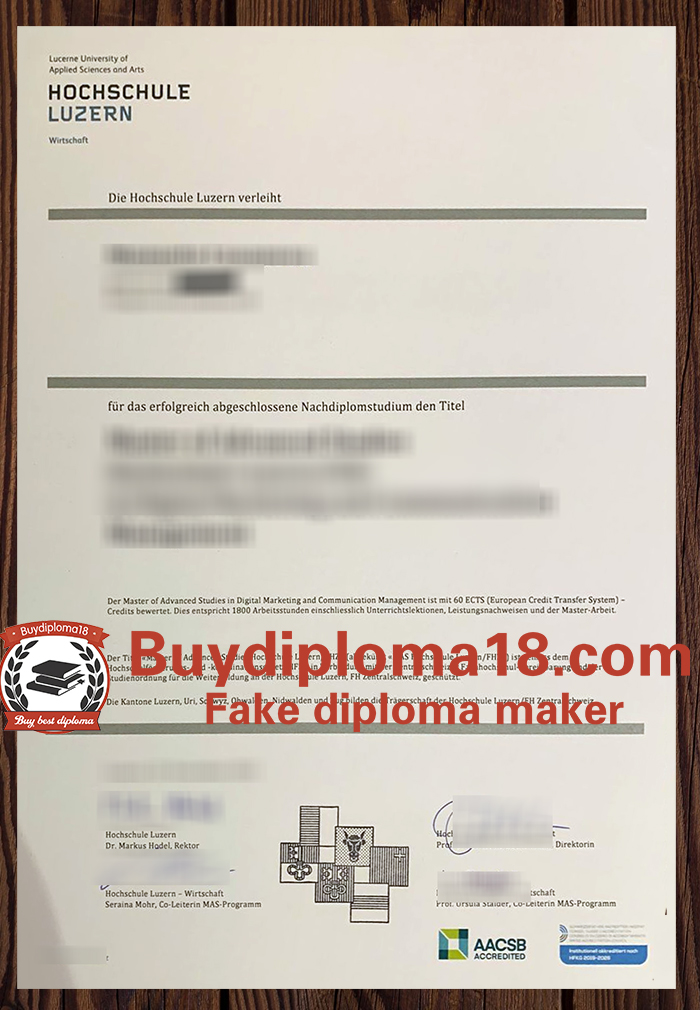 Hochschule Luzern diploma Hochschule Luzern diploma