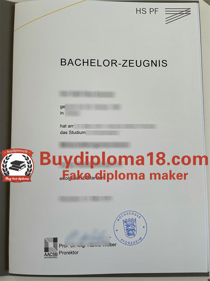 Hochschule Pforzheim Zeugnis