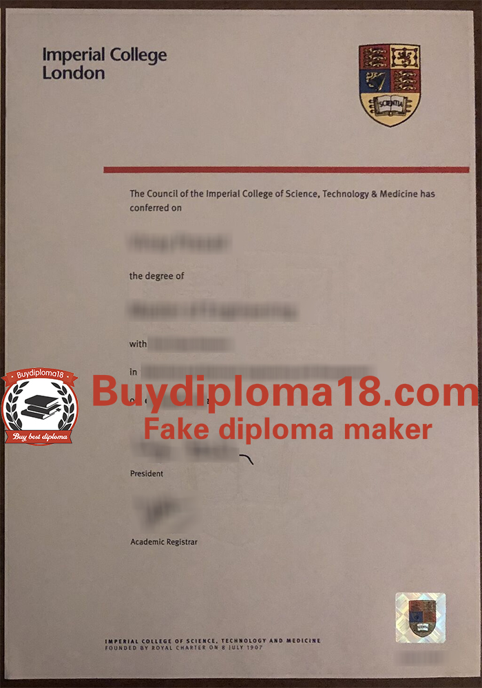Imperial College London diploma