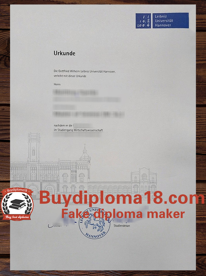 Leibniz Universität Hannover Urkunde