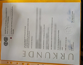 Martin-Luther-Universität Halle-Wittenberg urkunde