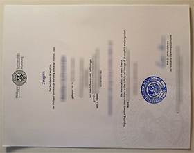 Philipps-Universität Marburg Zeugnis