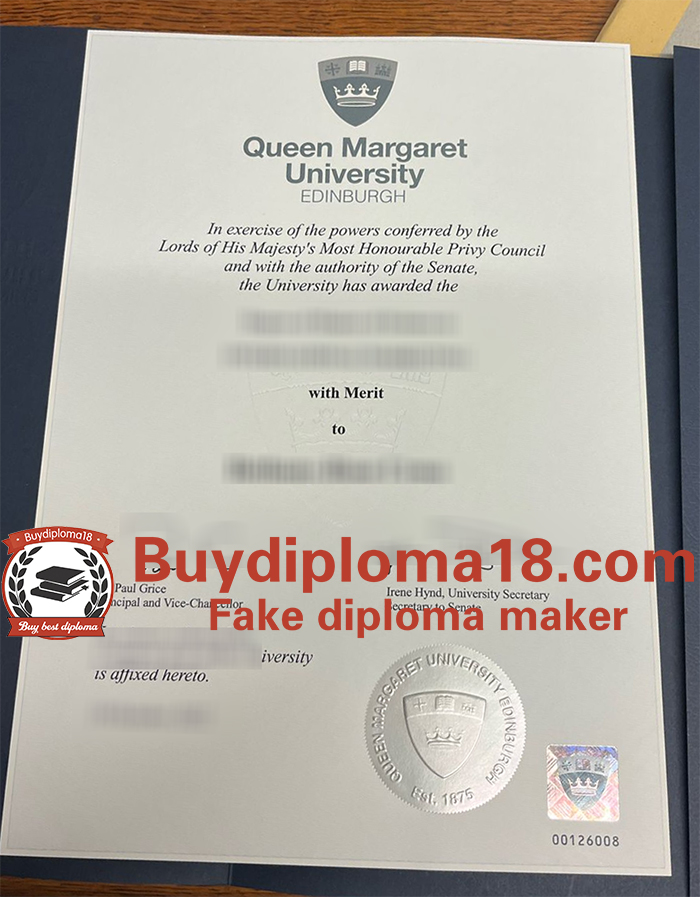 Queen Margaret University diploma