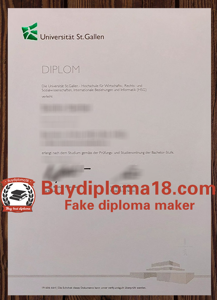 Universität St.Gallen diploma Universität St.Gallen diploma