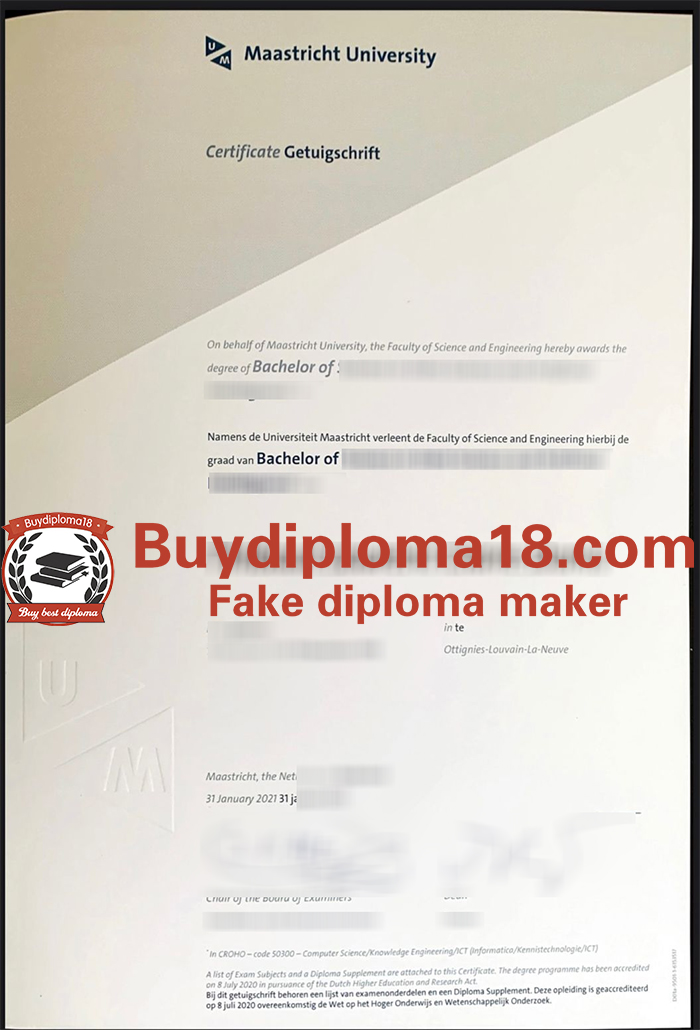 Universiteit Maastricht diploma Universiteit Maastricht diploma