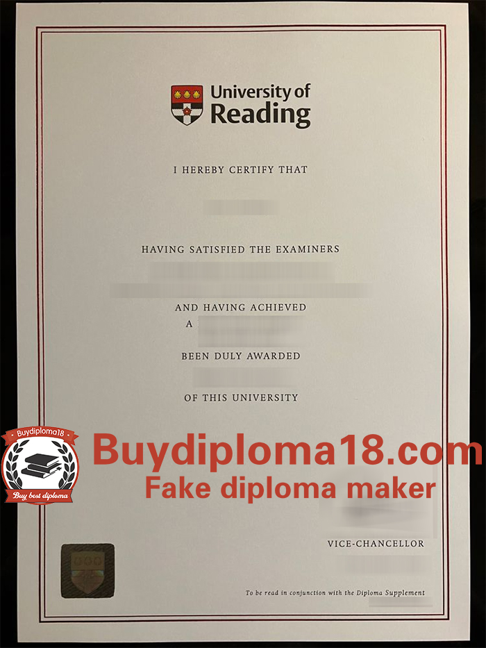 University of Reading diploma