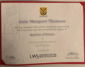 University of the West of Scotland diploma