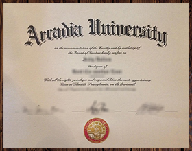 Arcadia University diploma