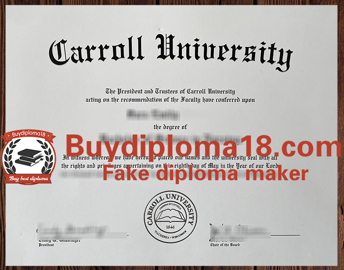 Carroll University diploma Carroll University diploma