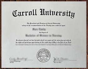 Carroll University diploma