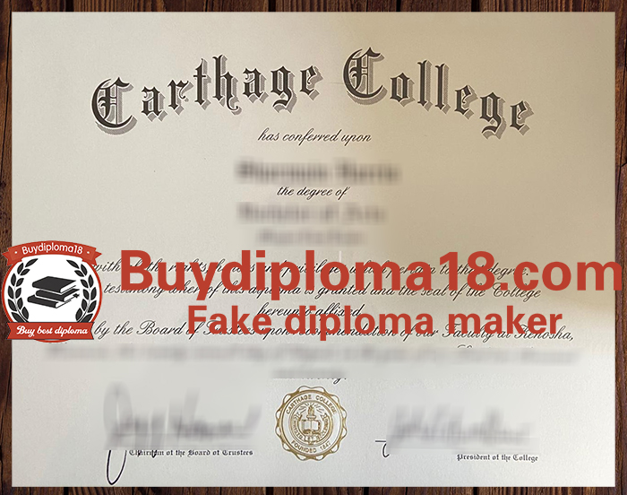 Carthage College diploma Carthage College diploma