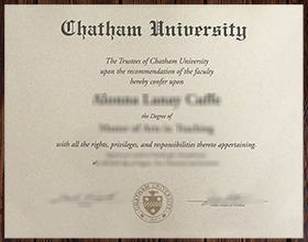 Chatham University diploma