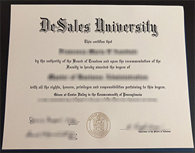 DeSales University diploma