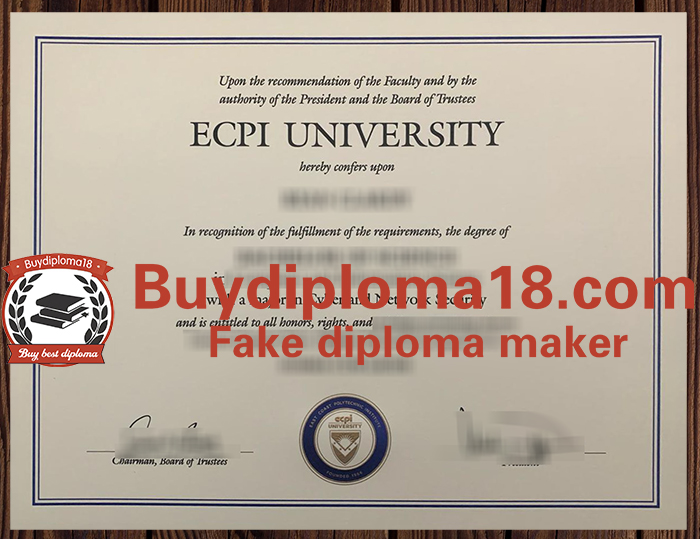 ECPI University diploma ECPI University diploma