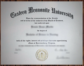Eastern Mennonite University diploma