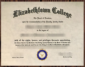 Elizabethtown College diploma
