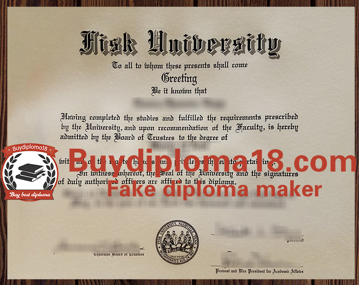 Fisk University diploma Fisk University diploma
