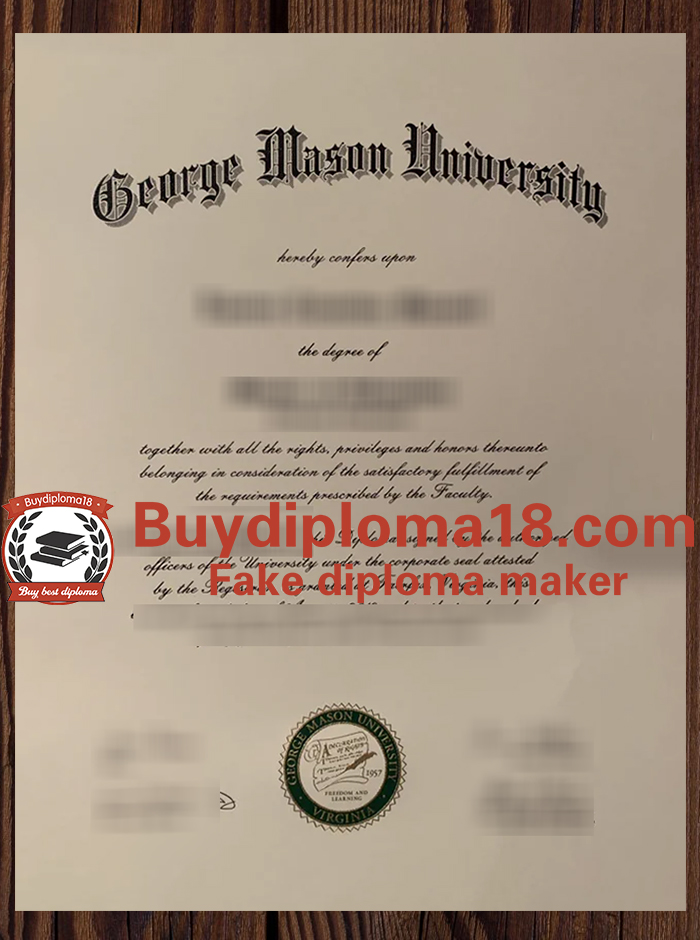 George Mason University diploma George Mason University diploma