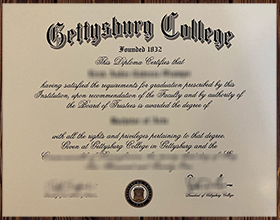 Gettysburg College diploma