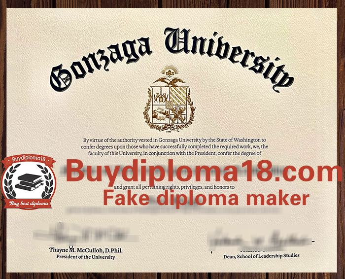 Gonzaga University diploma Gonzaga University diploma