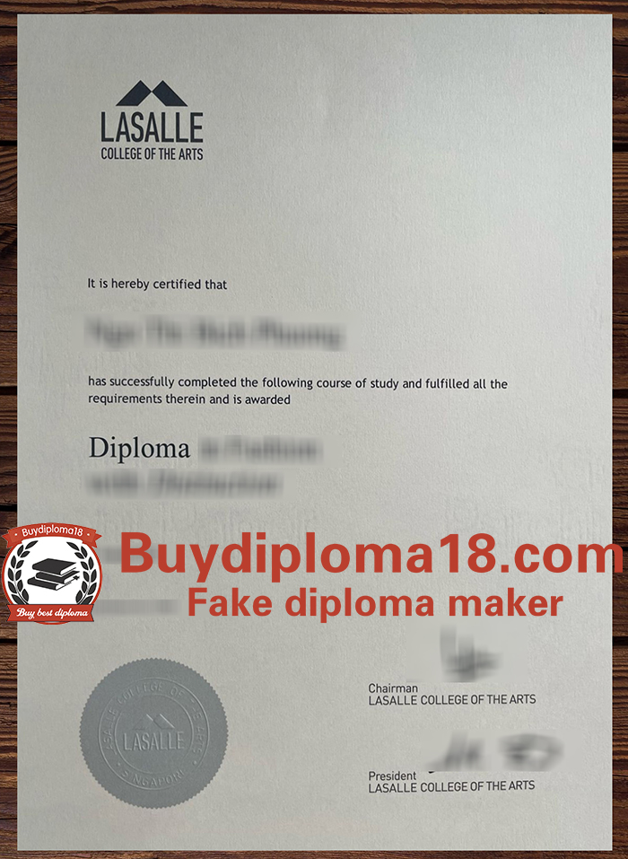 LASALLE College of the Arts diploma LASALLE College of the Arts diploma