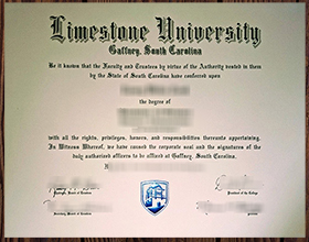 Limestone University diploma