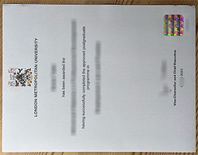 London Metropolitan University diploma