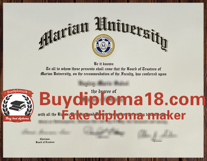 Marian University diploma Marian University diploma