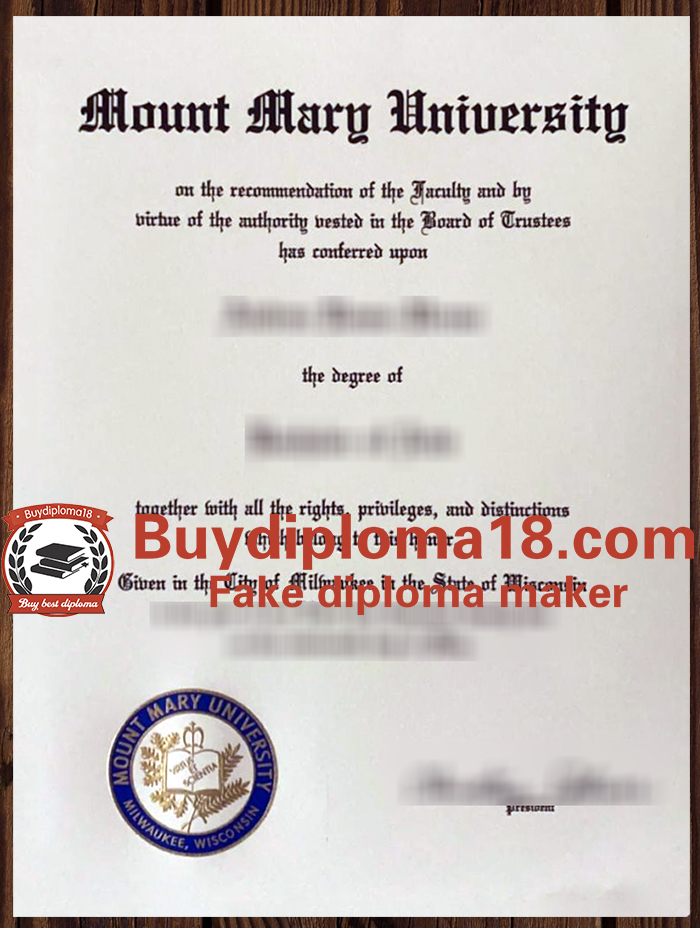 Mount Mary University diploma