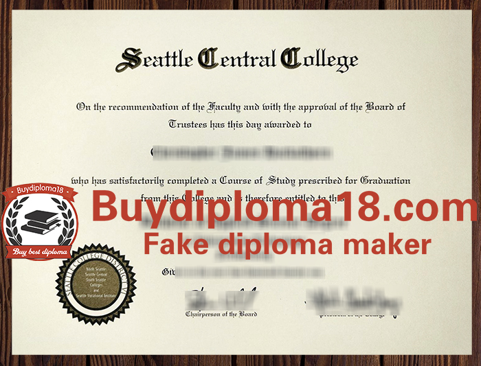 Seattle Central College diploma Seattle Central College diploma