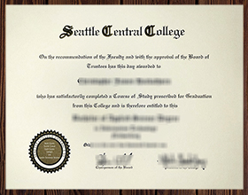 Seattle Central College diploma