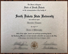 South Dakota State University diploma