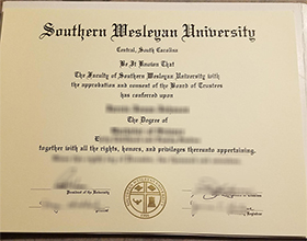 Southern Wesleyan University diploma
