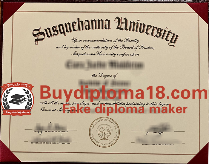 Susquehanna University diploma