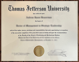 Thomas Jefferson University diploma