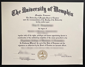 University of Memphis diploma