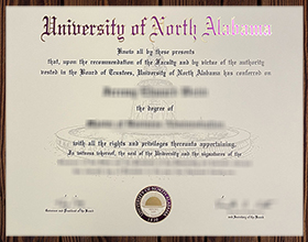 University of North Alabama diploma