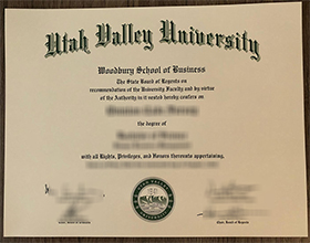 Utah Valley University diploma