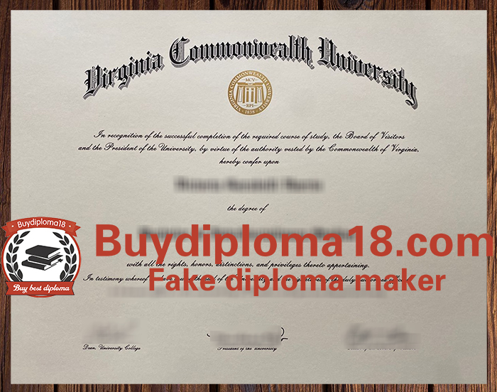 Virginia Commonwealth University diploma Virginia Commonwealth University diploma