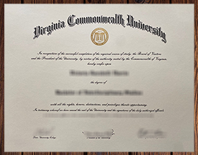 Virginia Commonwealth University diploma