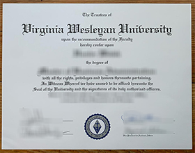 Virginia Wesleyan University diploma
