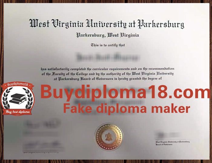 West Virginia University at Parkersburg diploma West Virginia University at Parkersburg diploma