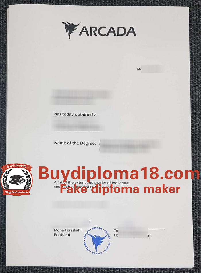 Yrkeshögskolan Arcada diploma Yrkeshögskolan Arcada diploma