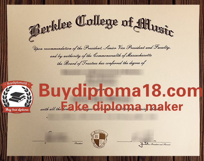 Berklee College of Music diploma Berklee College of Music diploma