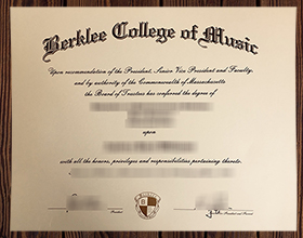 Berklee College of Music diploma