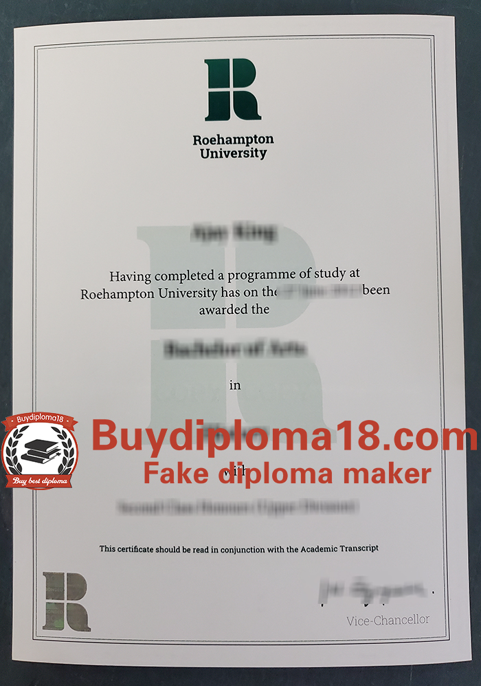 Roehampton University diploma